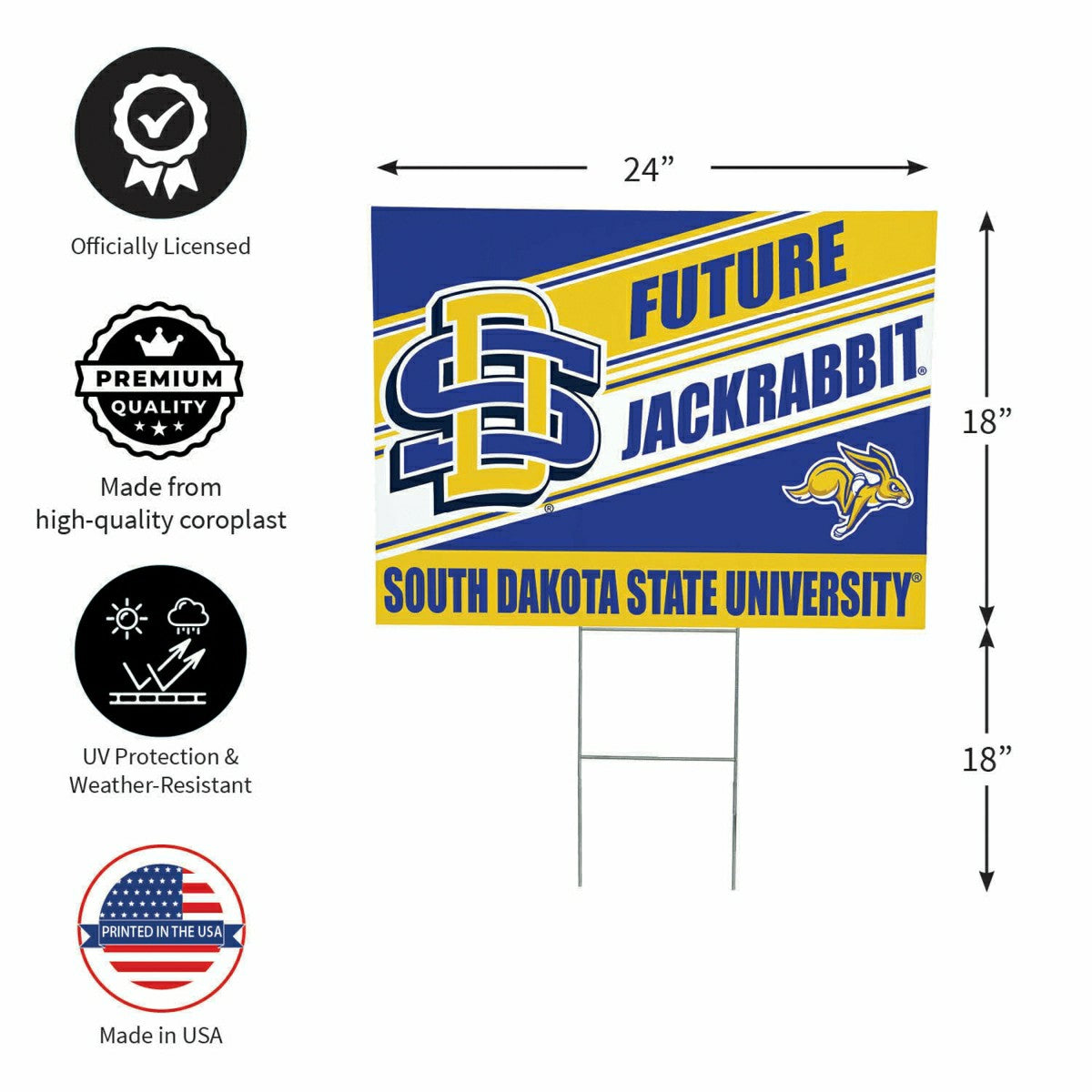 South Dakota State University Coroplast Yard Sign, Future Student - Collegiate Home