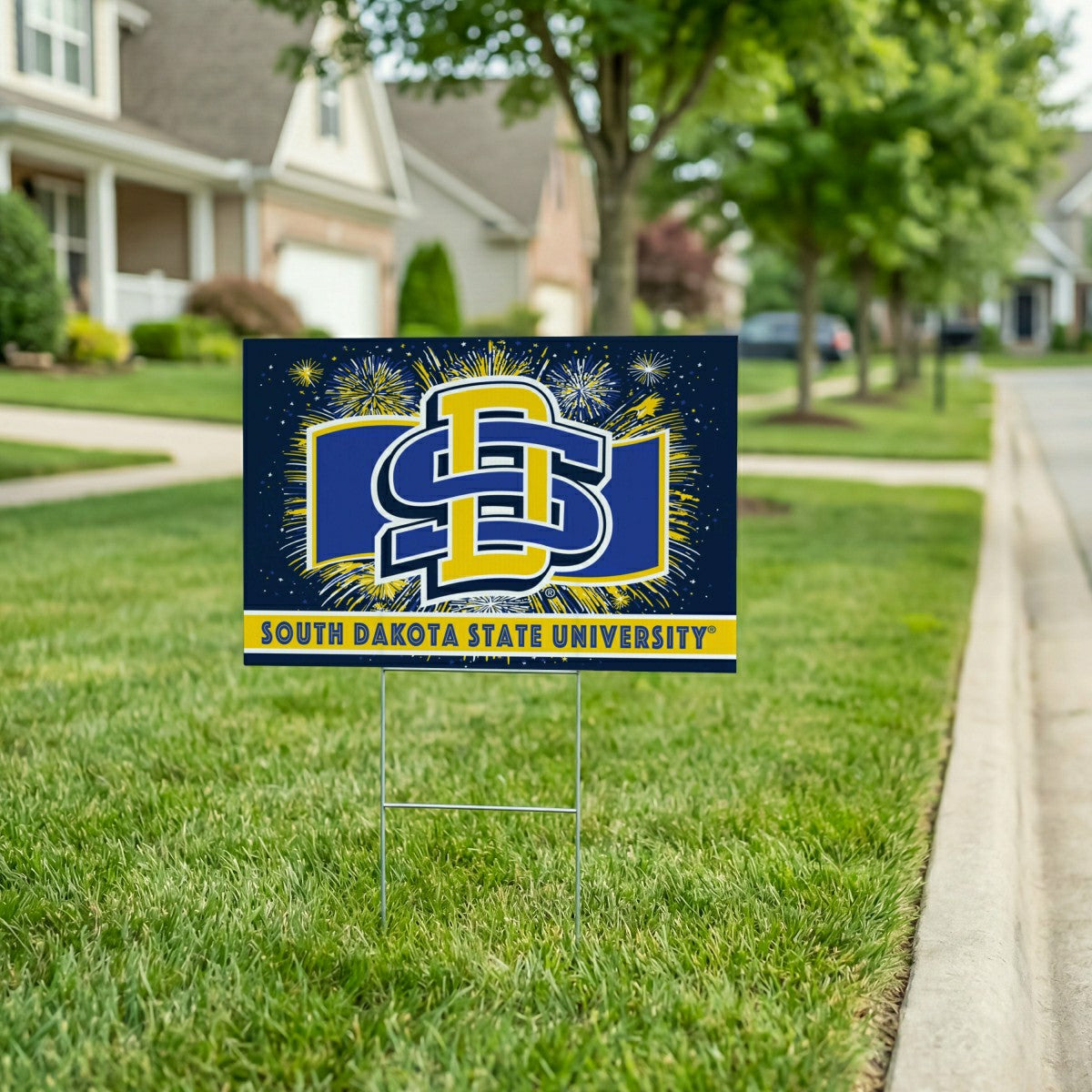 South Dakota State University Yard Sign, Patriotic - Collegiate Home