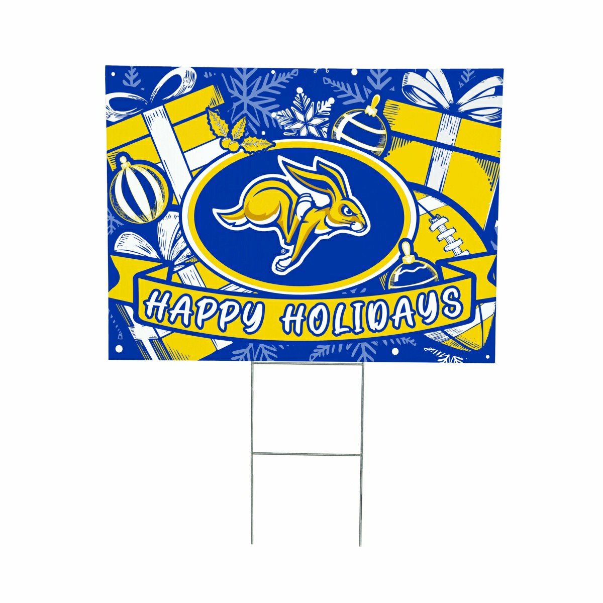 South Dakota State University Coroplast Yard Sign, Holiday - Collegiate Home