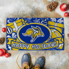 South Dakota State University Holiday PVC Mat, 28"x16" - Collegiate