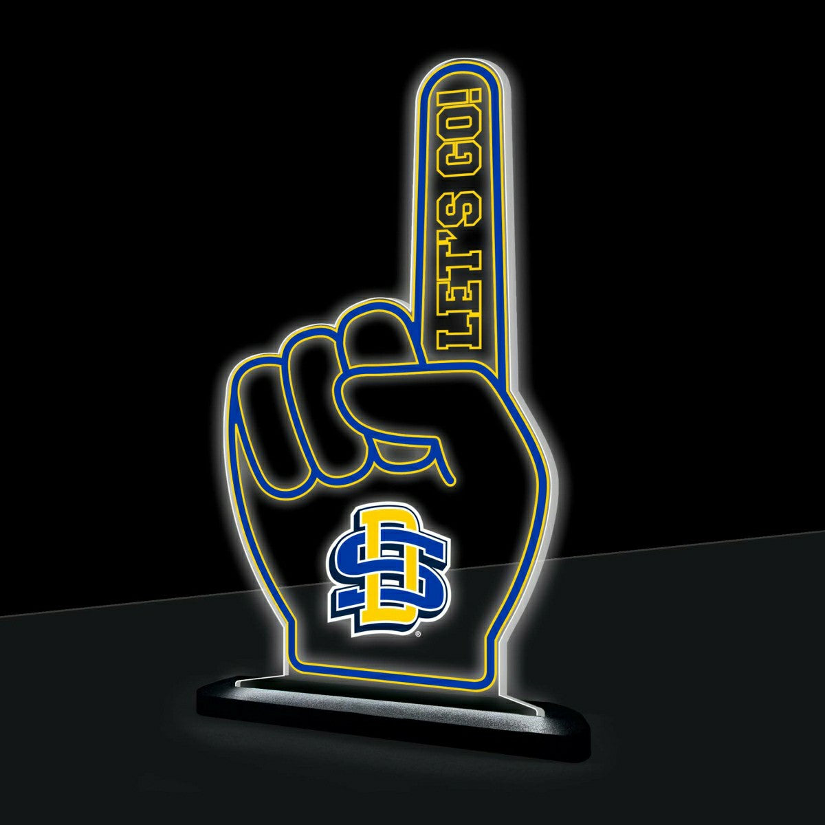 South Dakota State University College Foam Finger Desklite LED Decor - Collegiate Home