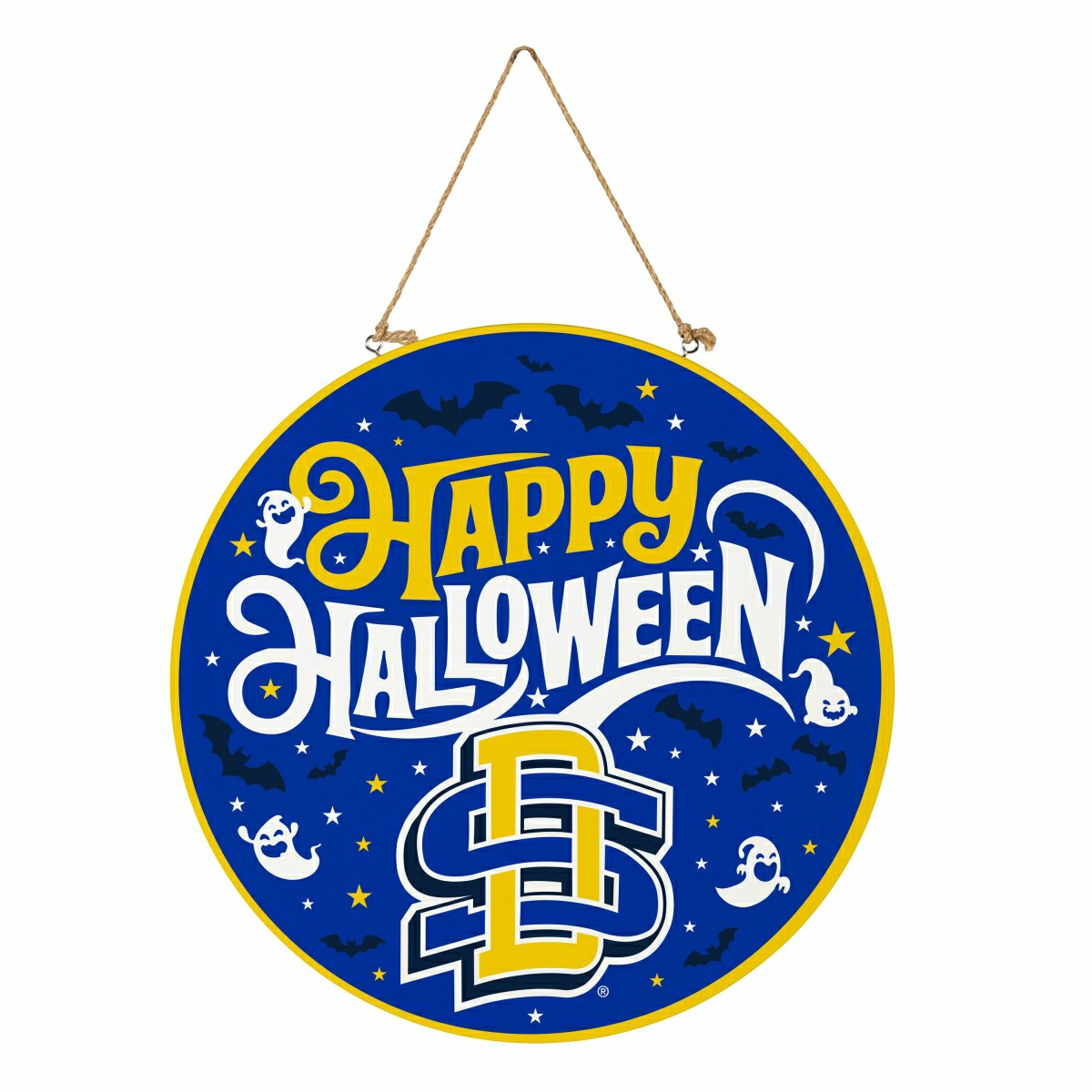 South Dakota State University Halloween Round Door Décor with Hanging  - Collegiate Home