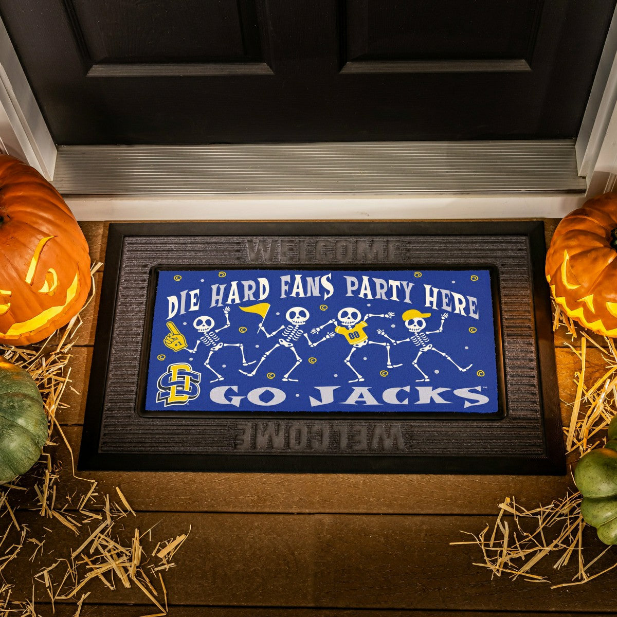 South Dakota State University Flocked Coir Halloween Sassafras Switch  - Collegiate