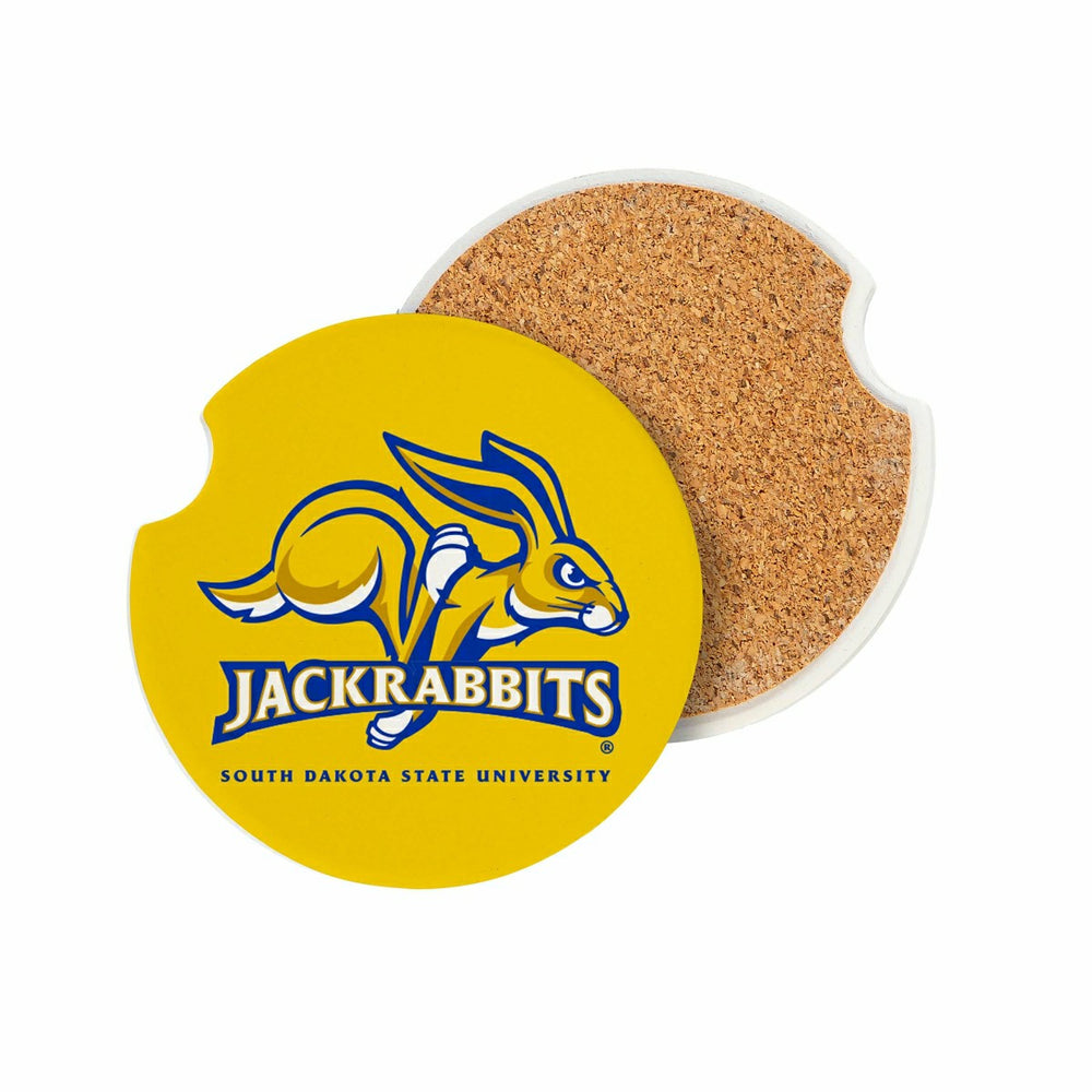 South Dakota State University Car Coaster Set, 2pc - Collegiate Home