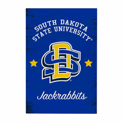 South Dakota State University Wood Wall Sign, 16x24 - Collegiate Home