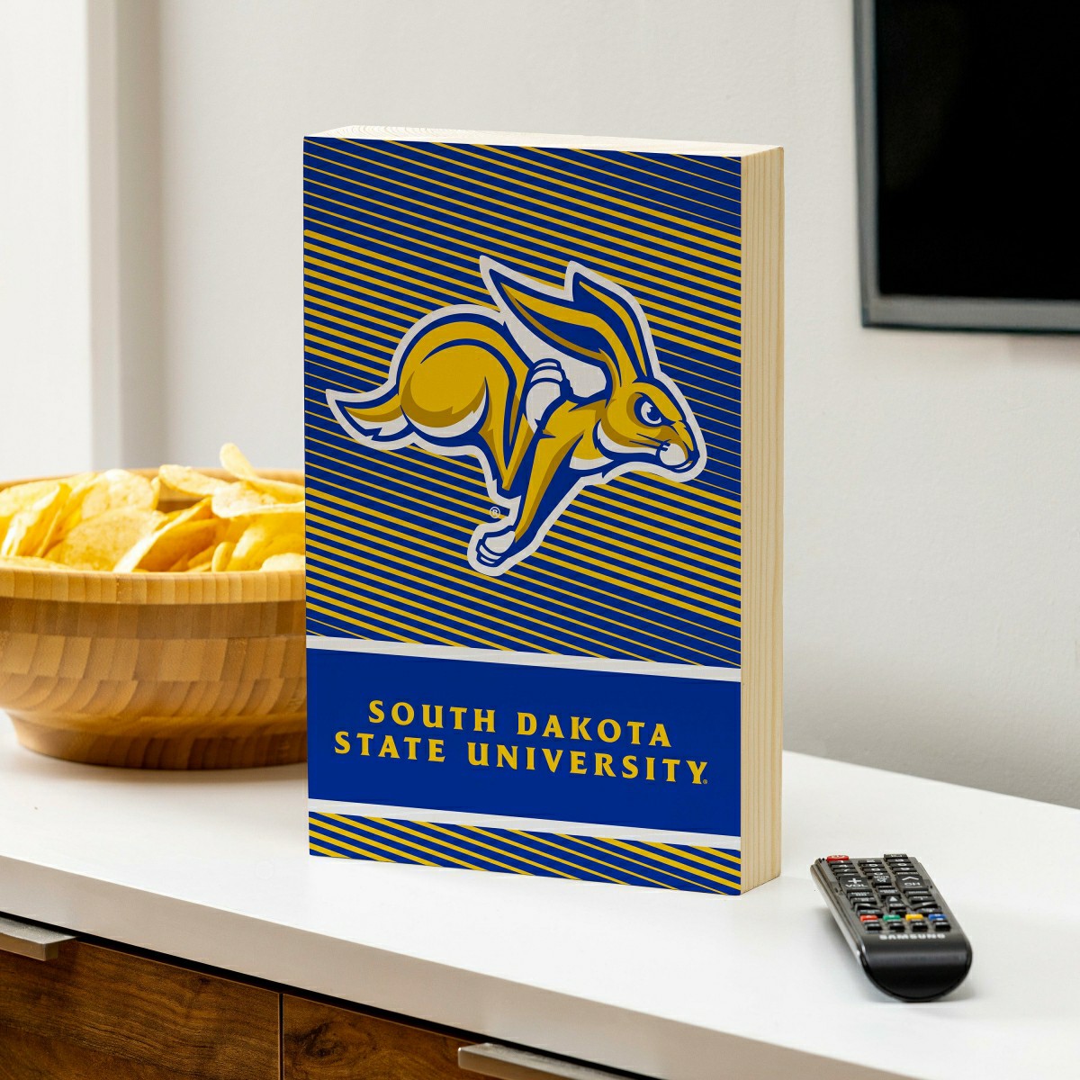 South Dakota State University Plock, Down Home Fans, 8x12 - Collegiate Sale Home