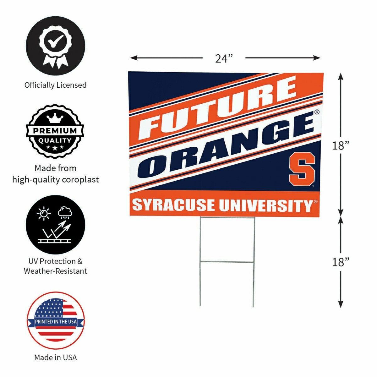 Syracuse University Coroplast Yard Sign, Future Student - Collegiate Home