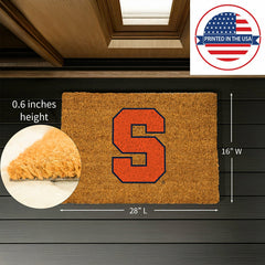 Coir Mat, 16"x28", Syracuse University - Collegiate