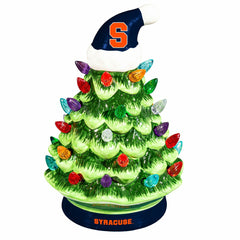 Syracuse University 8" LED Ceramic Christmas Tree - Collegiate Home