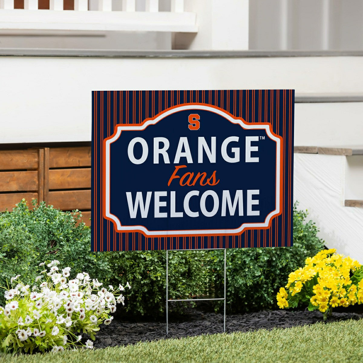 Syracuse University Coroplast Yard Sign, "Fans Welcome" - Collegiate Home