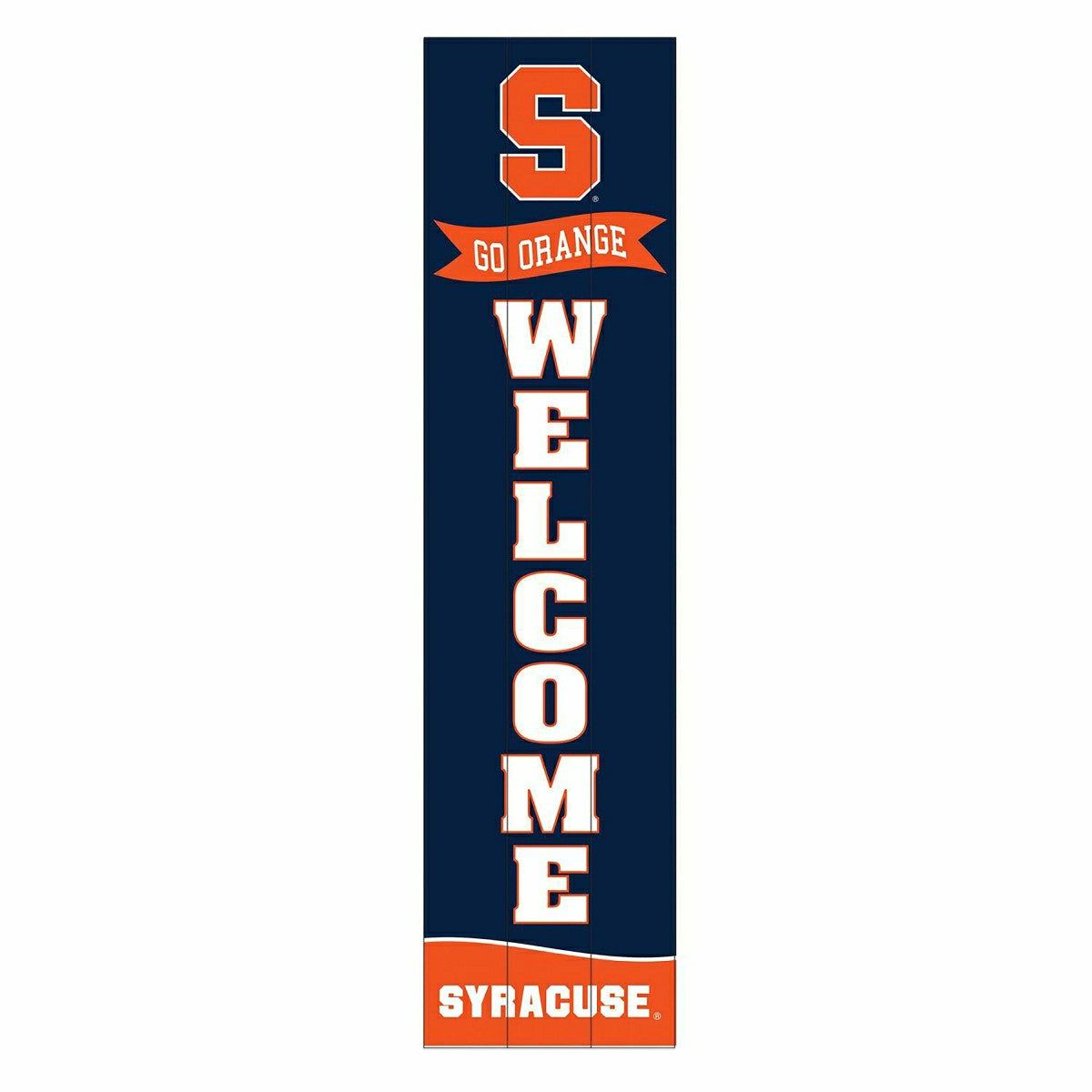 Syracuse University Large Single Sided Leaner, 46" - Collegiate Home