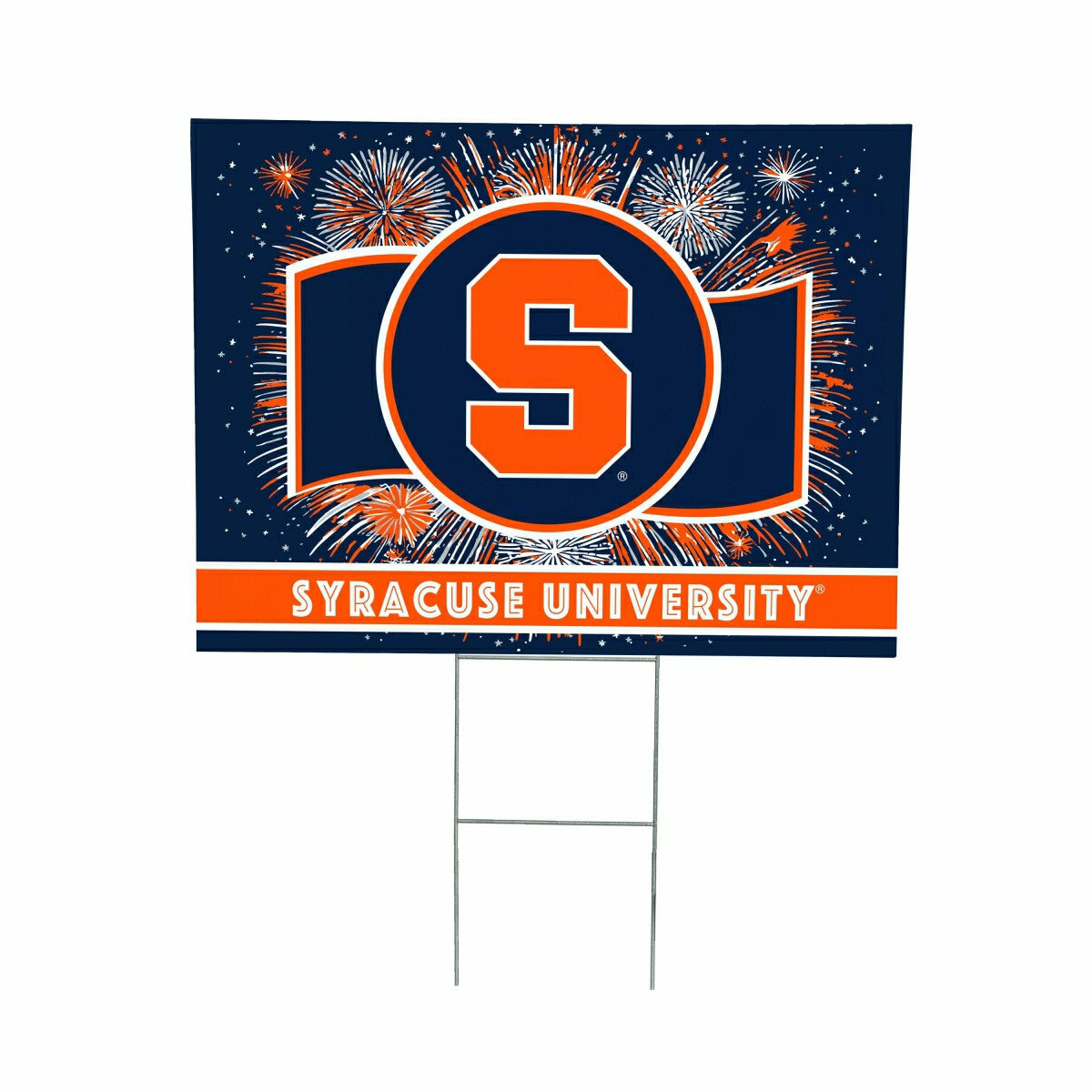 Syracuse University Yard Sign, Patriotic - Collegiate Home