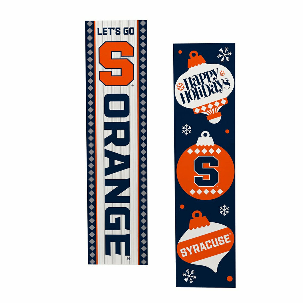 Syracuse University 47" Double Sided Leaner, Christmas - Collegiate Home