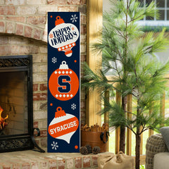 Syracuse University 47" Double Sided Leaner, Christmas - Collegiate Home