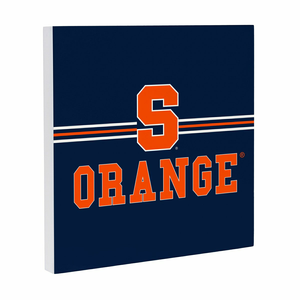 Syracuse University Wood Wall Sign, 12x12 - Collegiate Home