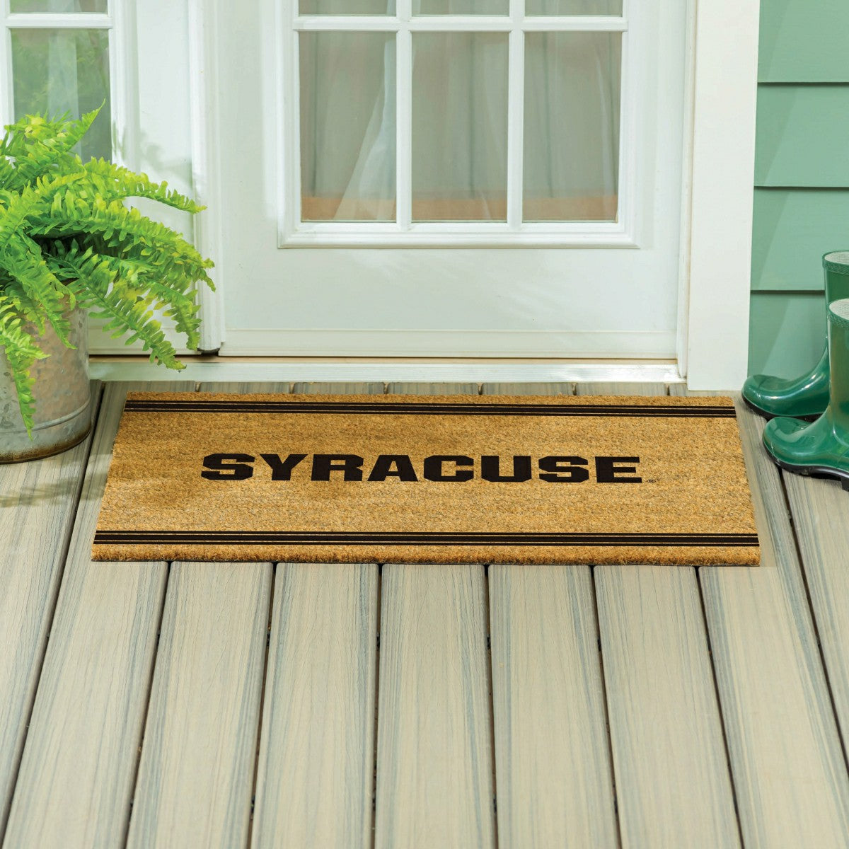 Syracuse University Large One Color Coir Mat, 36"x24" - Collegiate