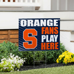 Syracuse University Coroplast Yard Sign "Fans Play Here" - Collegiate Home