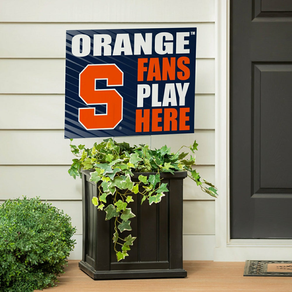 Syracuse University Coroplast Yard Sign "Fans Play Here" - Collegiate Home