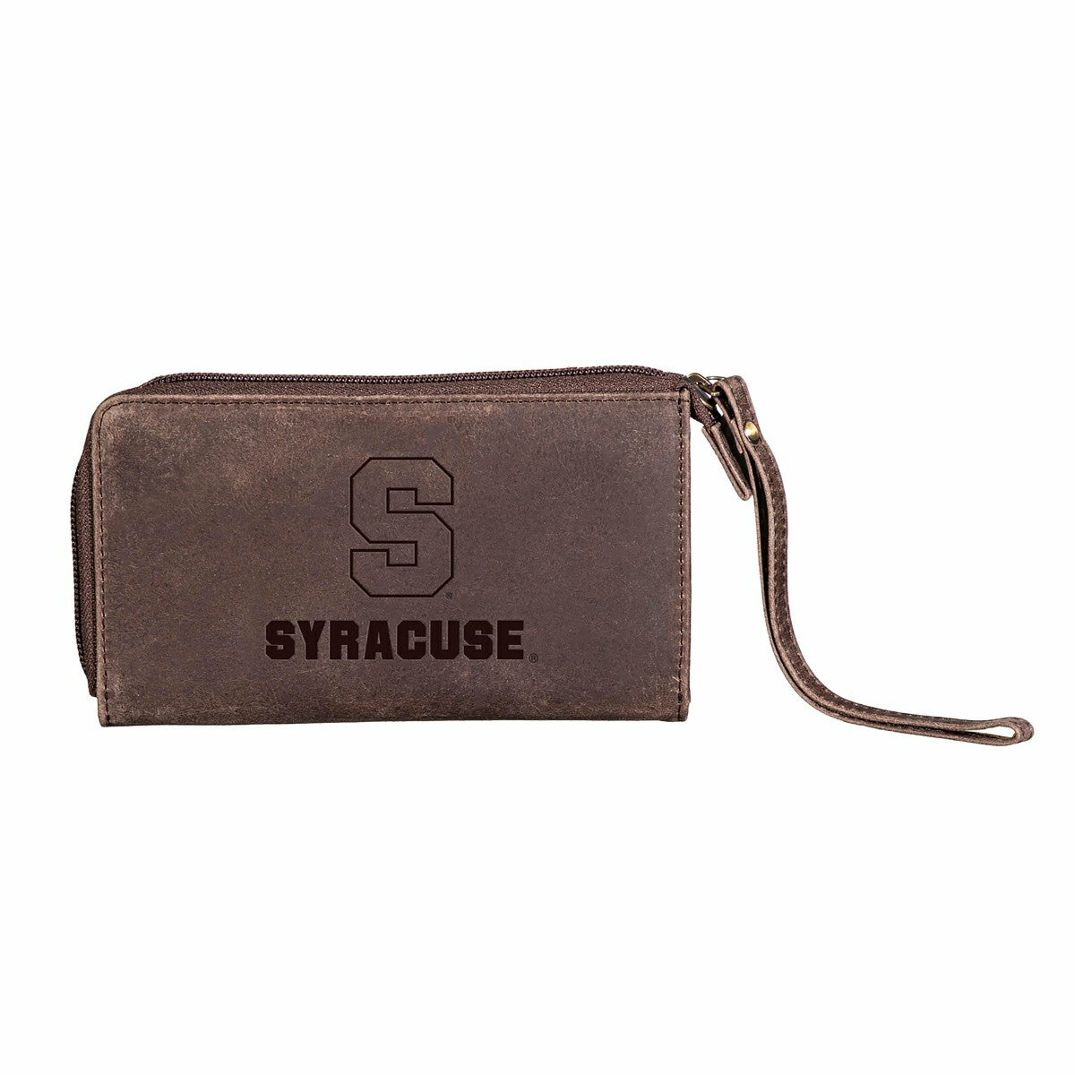 Wristlet Wallet, Brown, Syracuse University - Collegiate Home