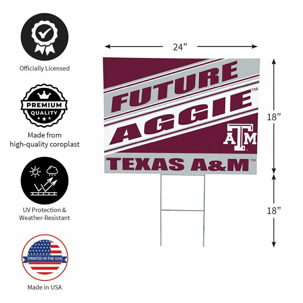Texas A&M Coroplast Yard Sign, Future Student - Collegiate Home