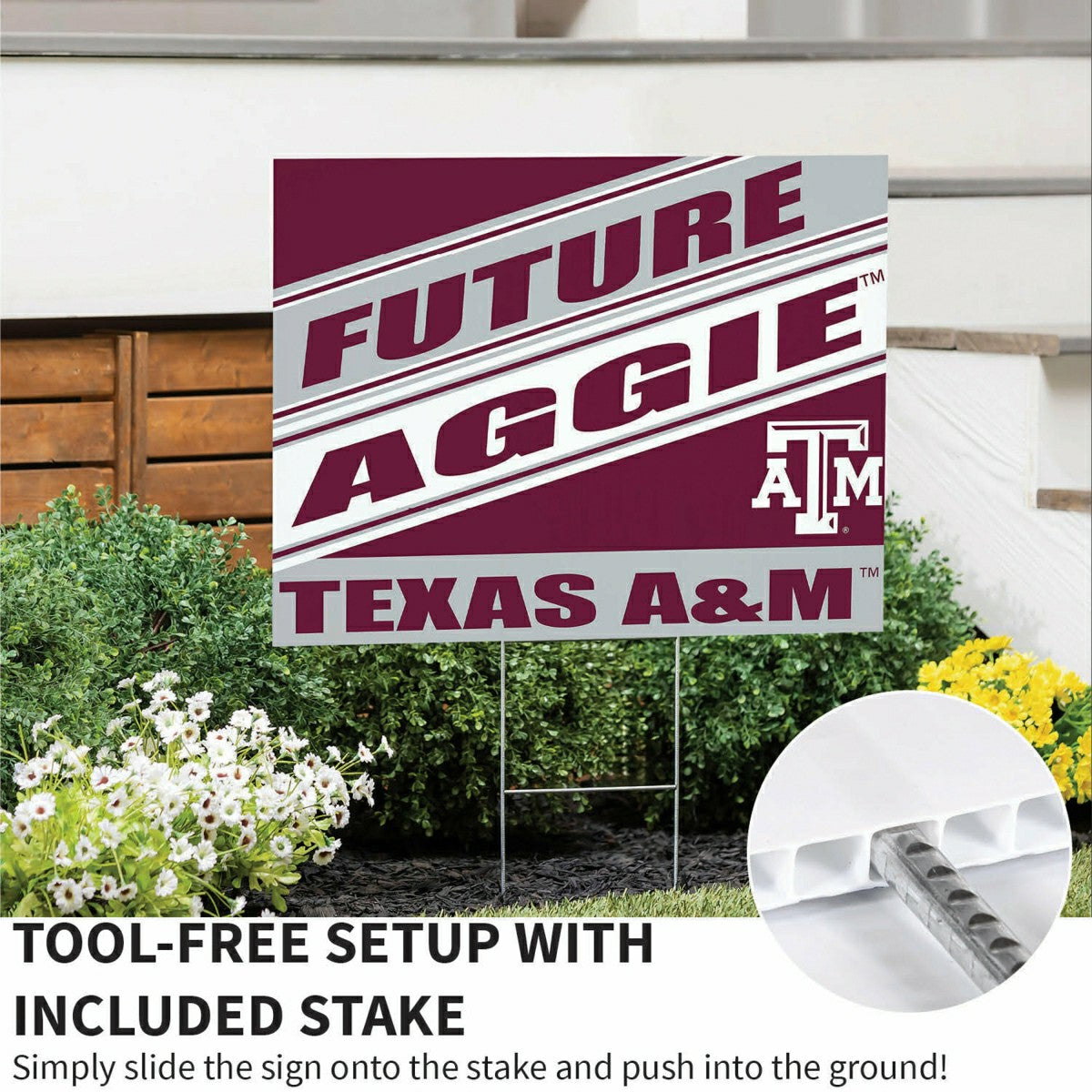 Texas A&M Coroplast Yard Sign, Future Student - Collegiate Home