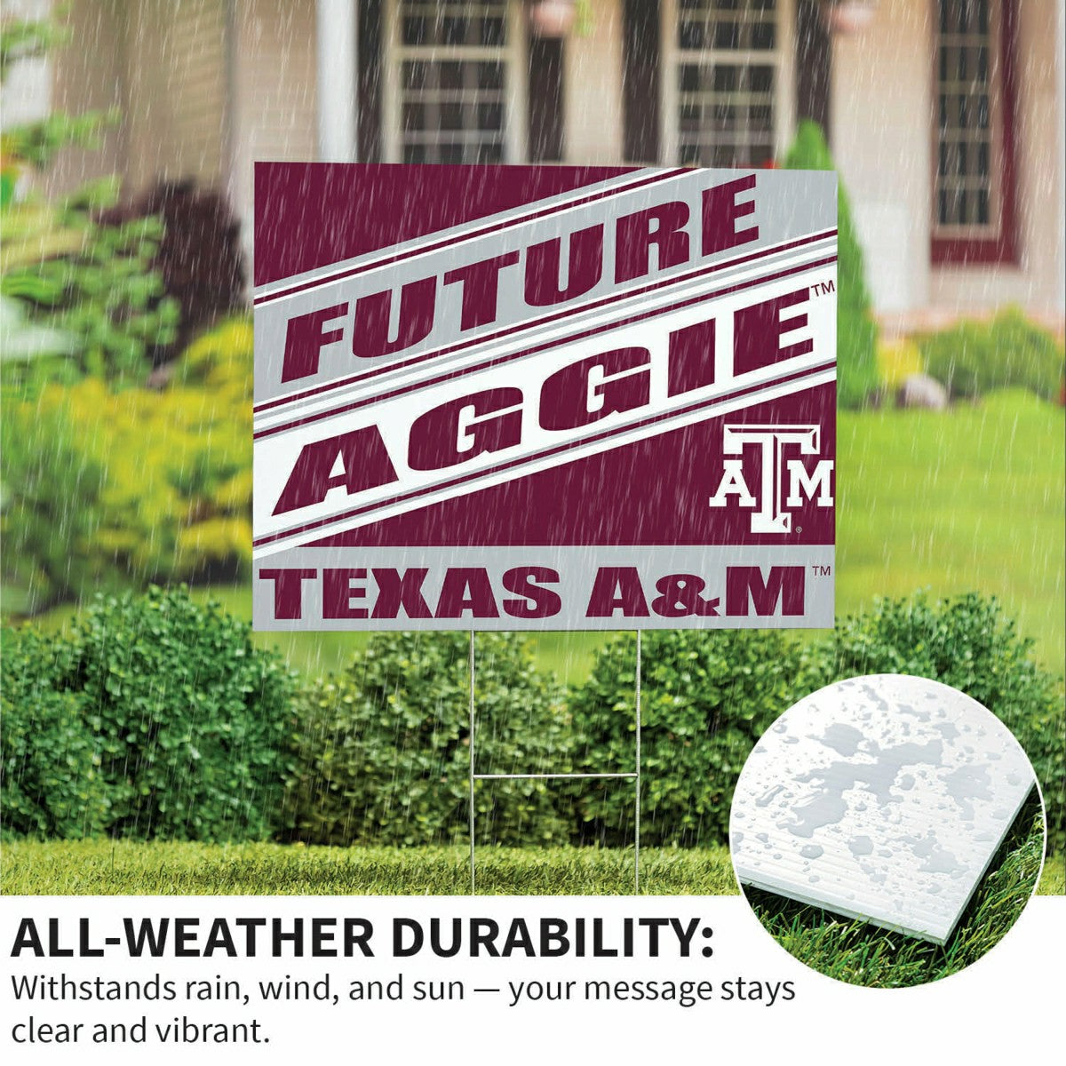 Texas A&M Coroplast Yard Sign, Future Student - Collegiate Home