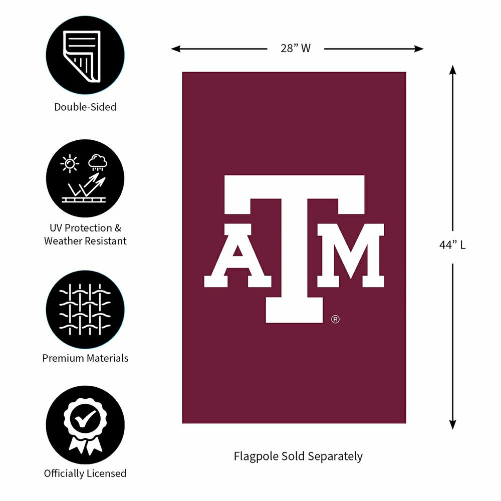 Applique Flag, Reg, Texas A&M - Collegiate Home