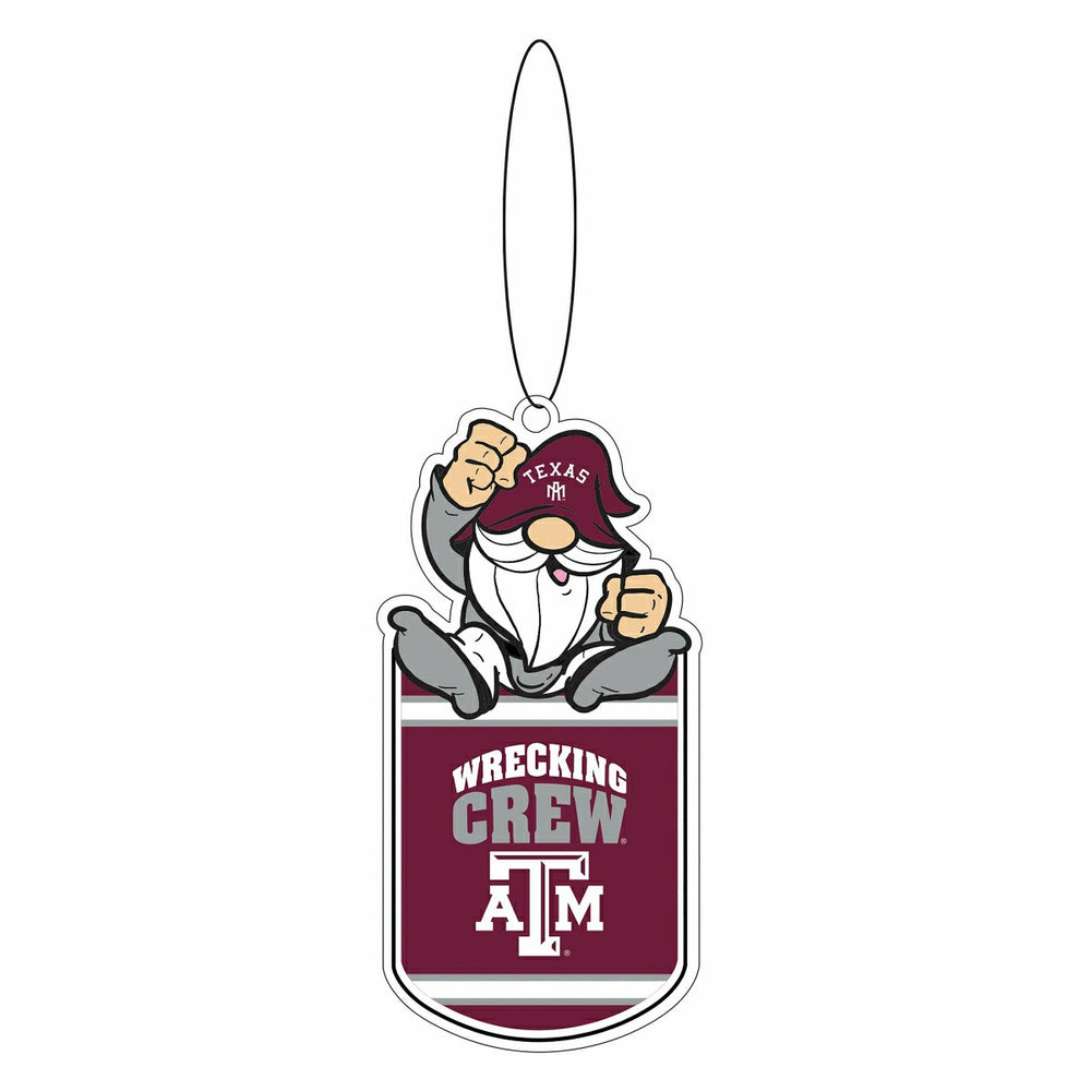 Texas A&M Gift Tag Ornament, Gnome Fan - Collegiate Home