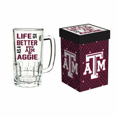 Glass Tankard Cup, with Gift Box, Texas A&M - Collegiate Home