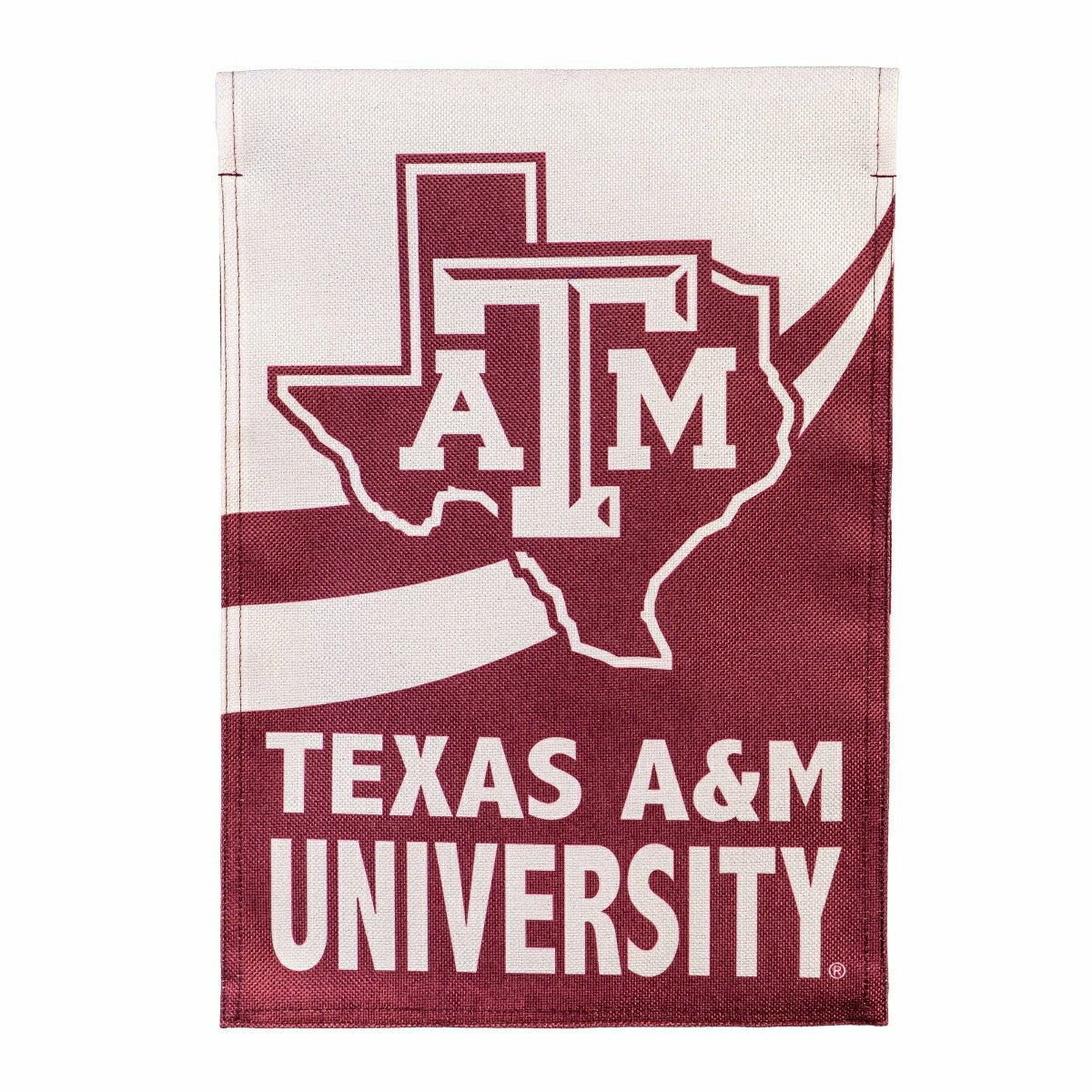 Texas A&M Burlap Flag GDN Size - Collegiate Home