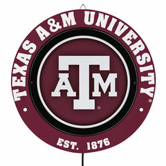 Texas A&M, Metal Lite, Round - Collegiate