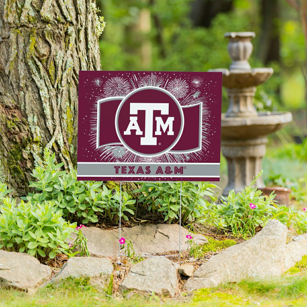 Texas A&M Yard Sign, Patriotic - Collegiate Home