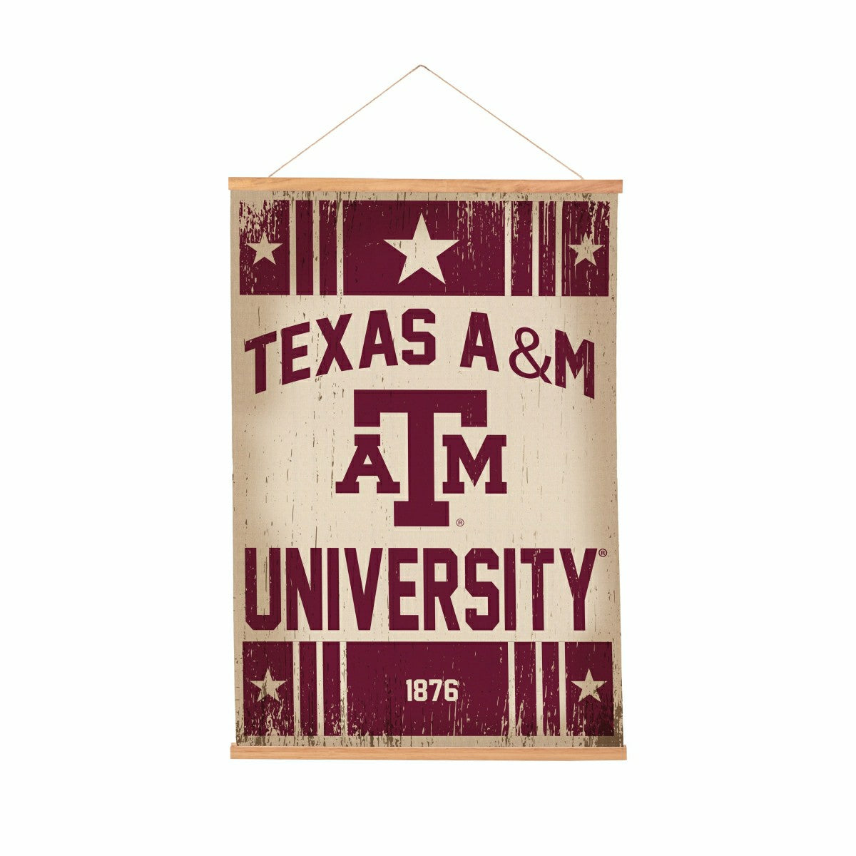 Texas A&M, Canvas Wall Tapestry, Medium, 36x24 - Collegiate Home