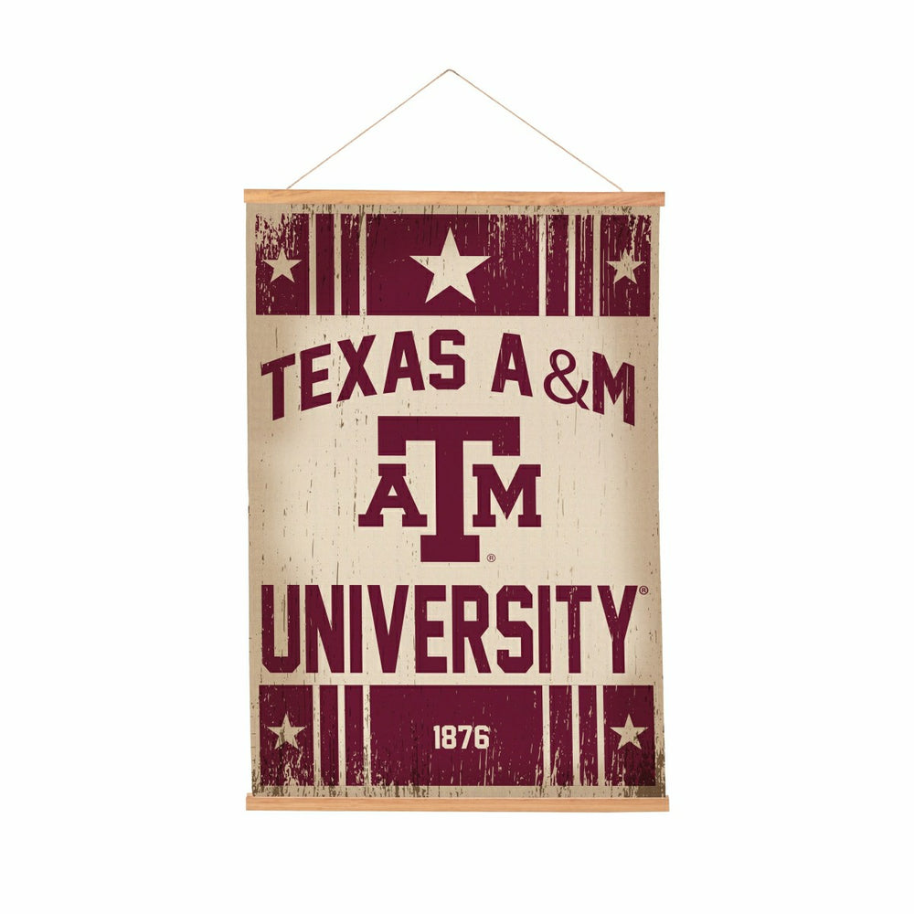 Texas A&M, Canvas Wall Tapestry, Medium, 36x24 - Collegiate Home