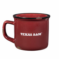Texas A&M Ceramic Camp Cup with Enamel Finish, 14oz - Collegiate Home