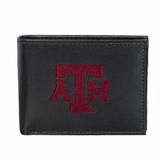 Texas A&M Black Bi-Fold Embroidered Wallet - Collegiate Home