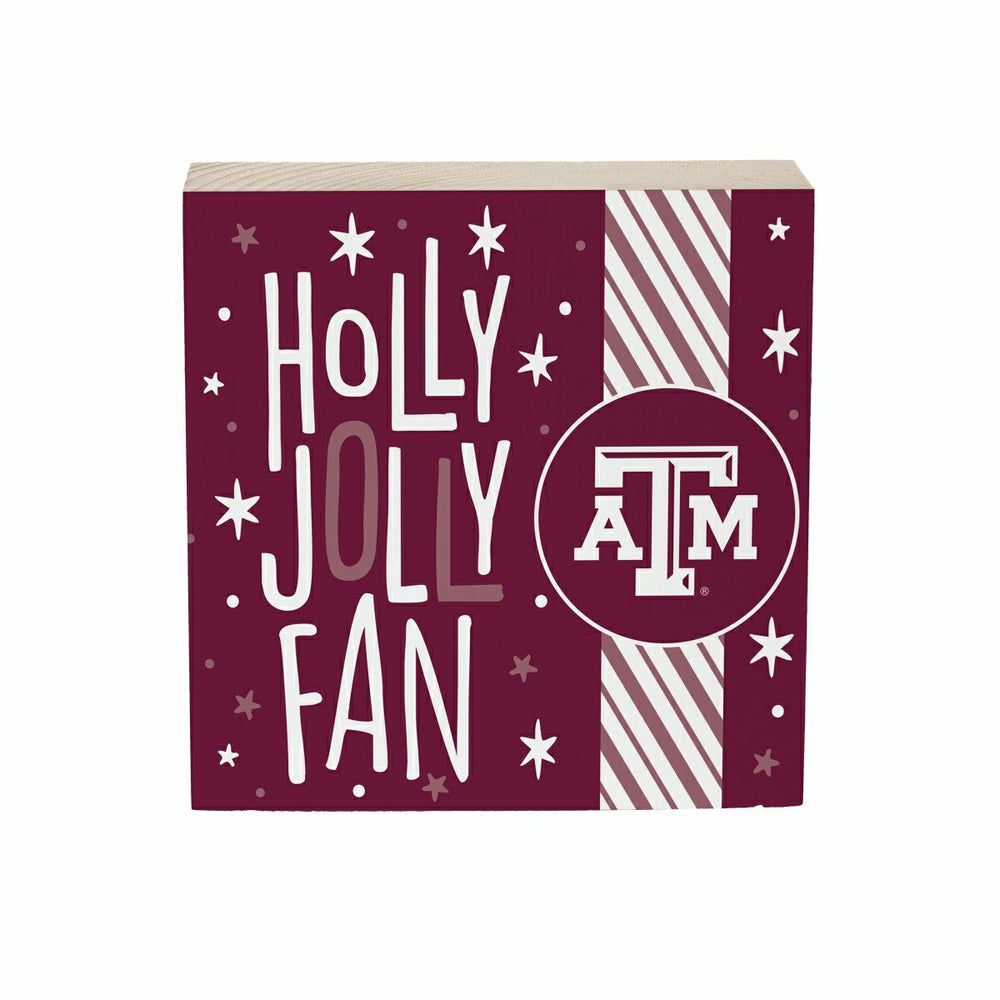 Texas A&M Block, Holiday, 6x6 - Collegiate Home