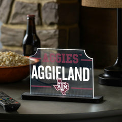 Texas A&M College Rectangle Desklite LED Decor - Collegiate Home