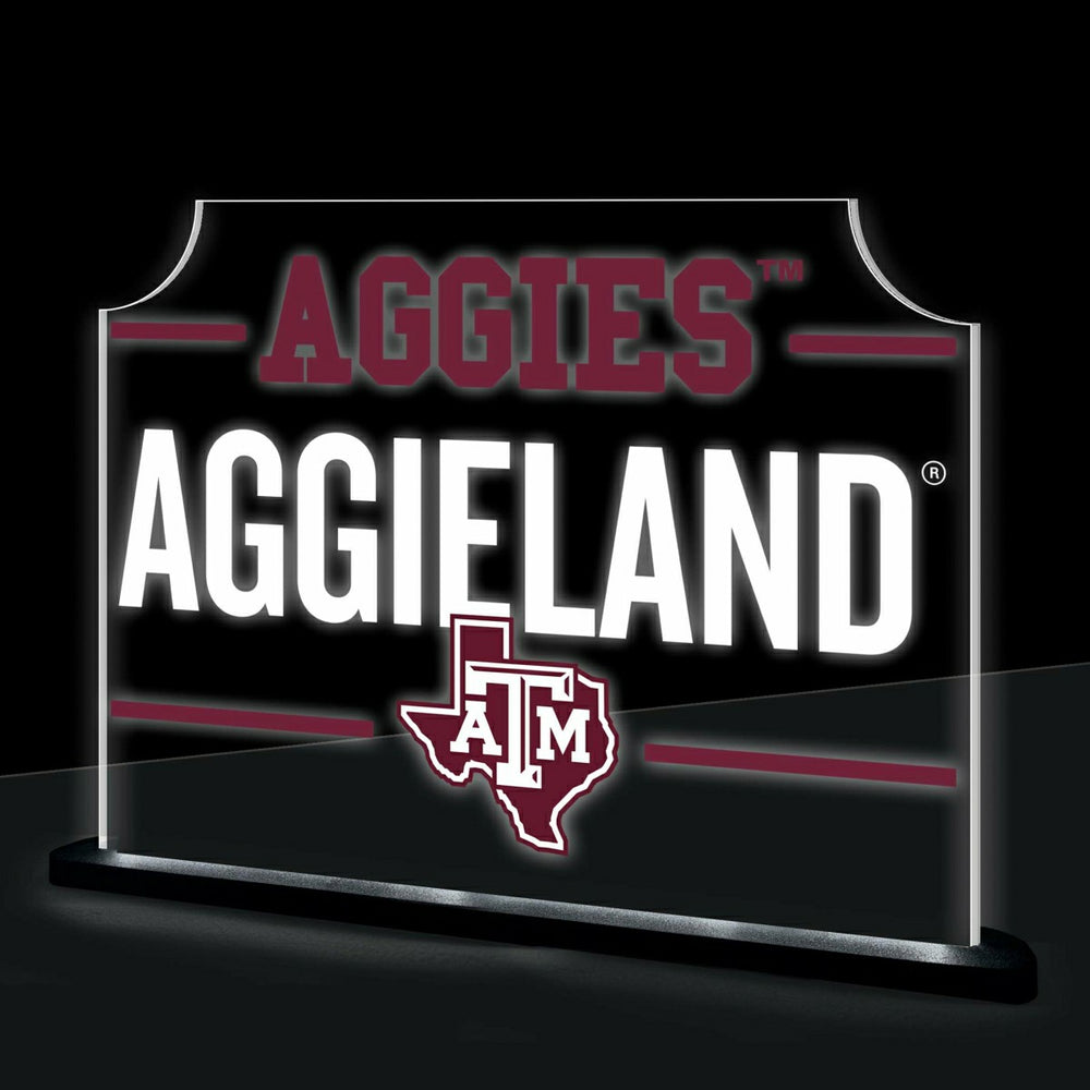 Texas A&M College Rectangle Desklite LED Decor - Collegiate Home