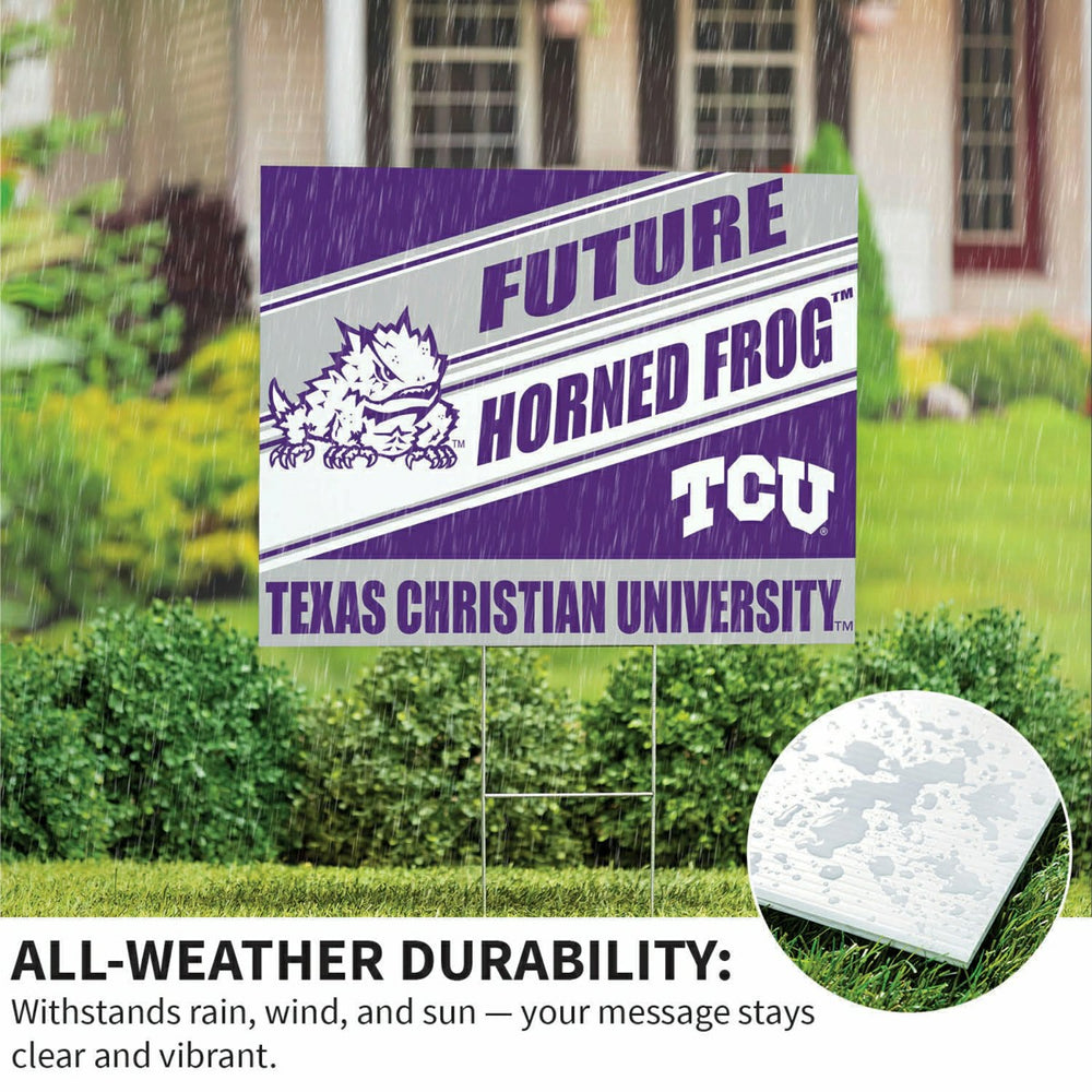 Texas Christian University Coroplast Yard Sign, Future Student - Collegiate Home