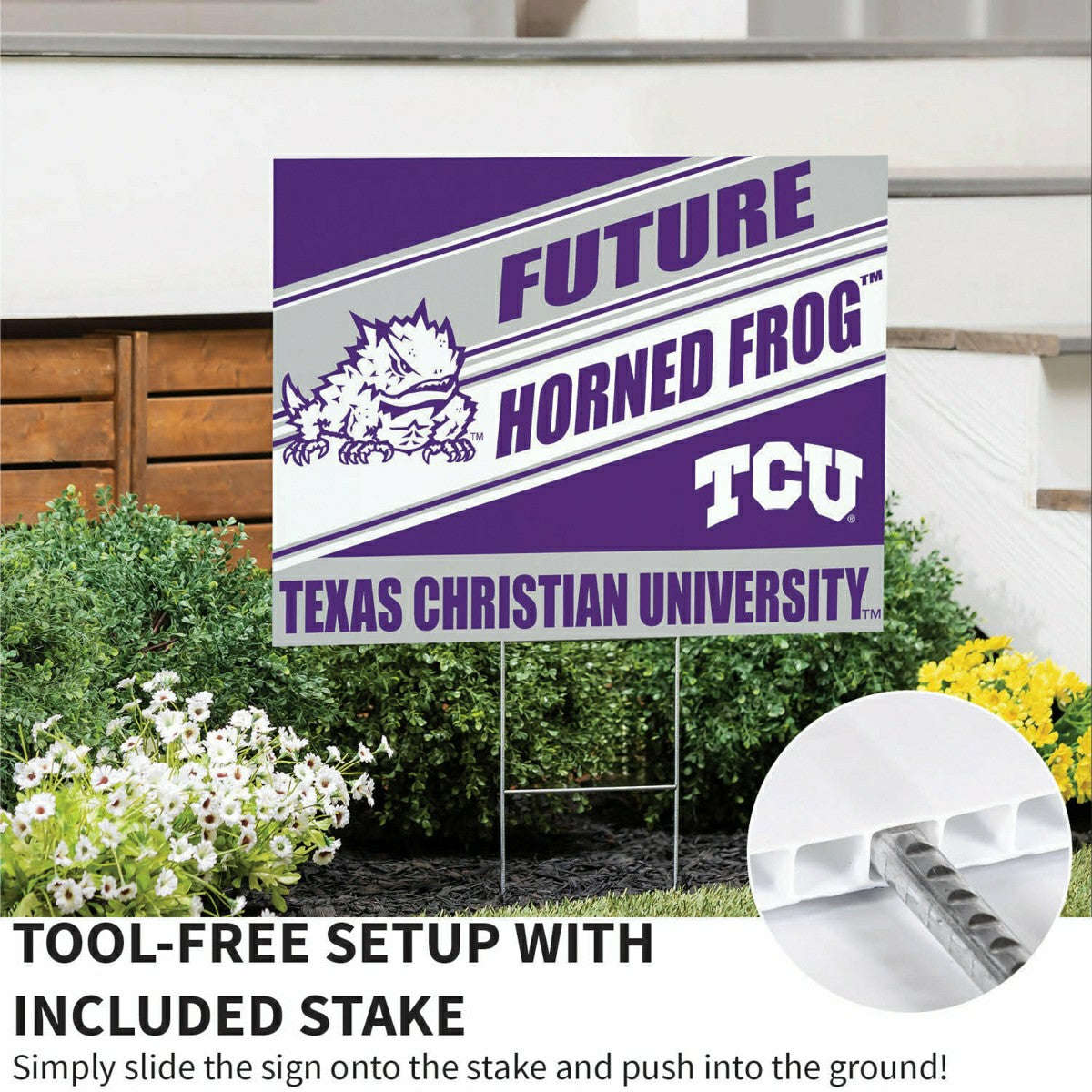 Texas Christian University Coroplast Yard Sign, Future Student - Collegiate Home