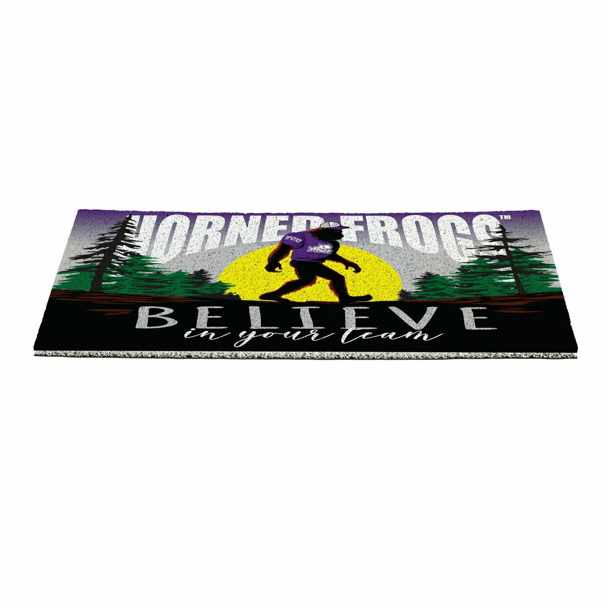 Texas Christian University Bigfoot PVC Mat, 28"x16" - Collegiate