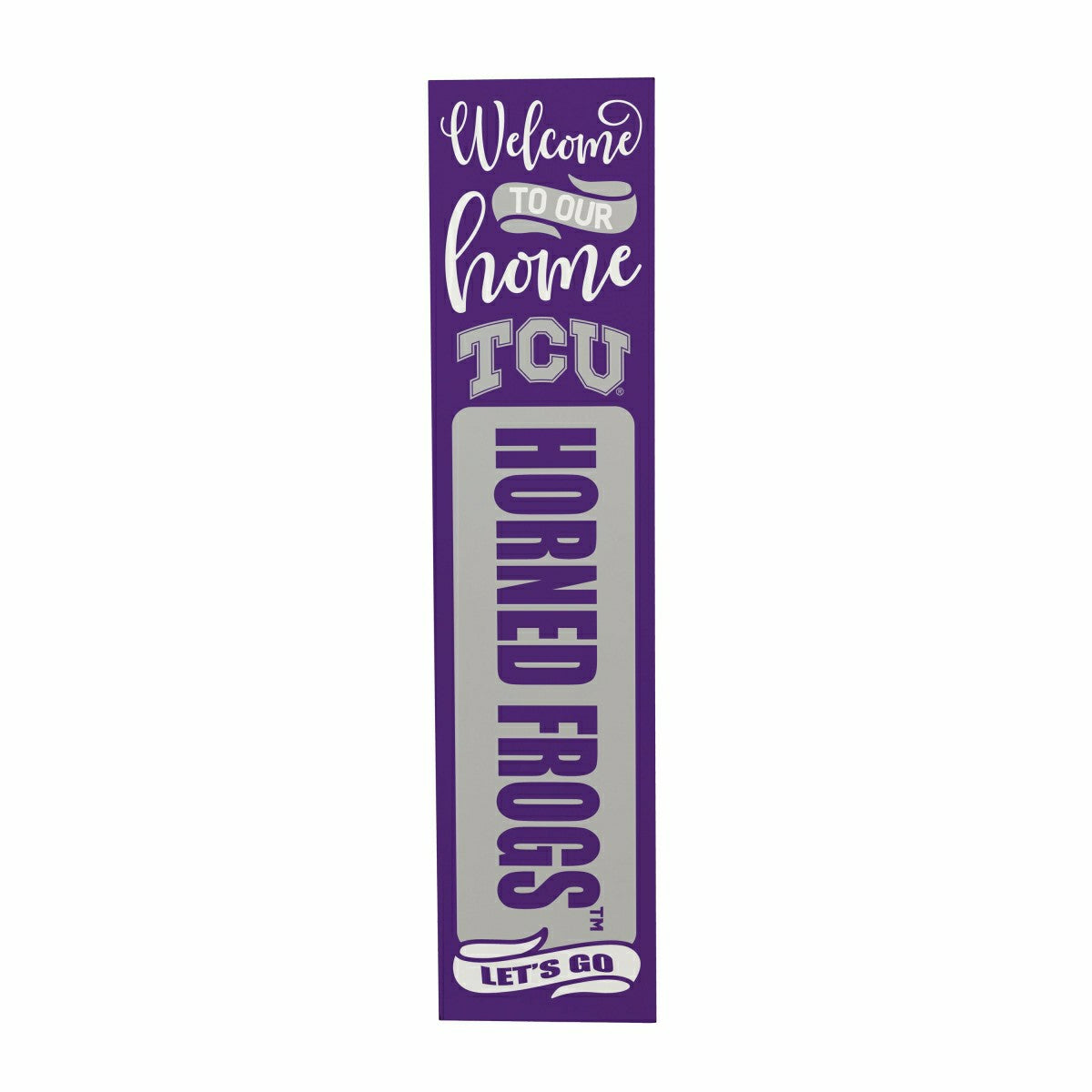 47" Double Sided Leaner, Texas Christian University, Halloween - Collegiate Home