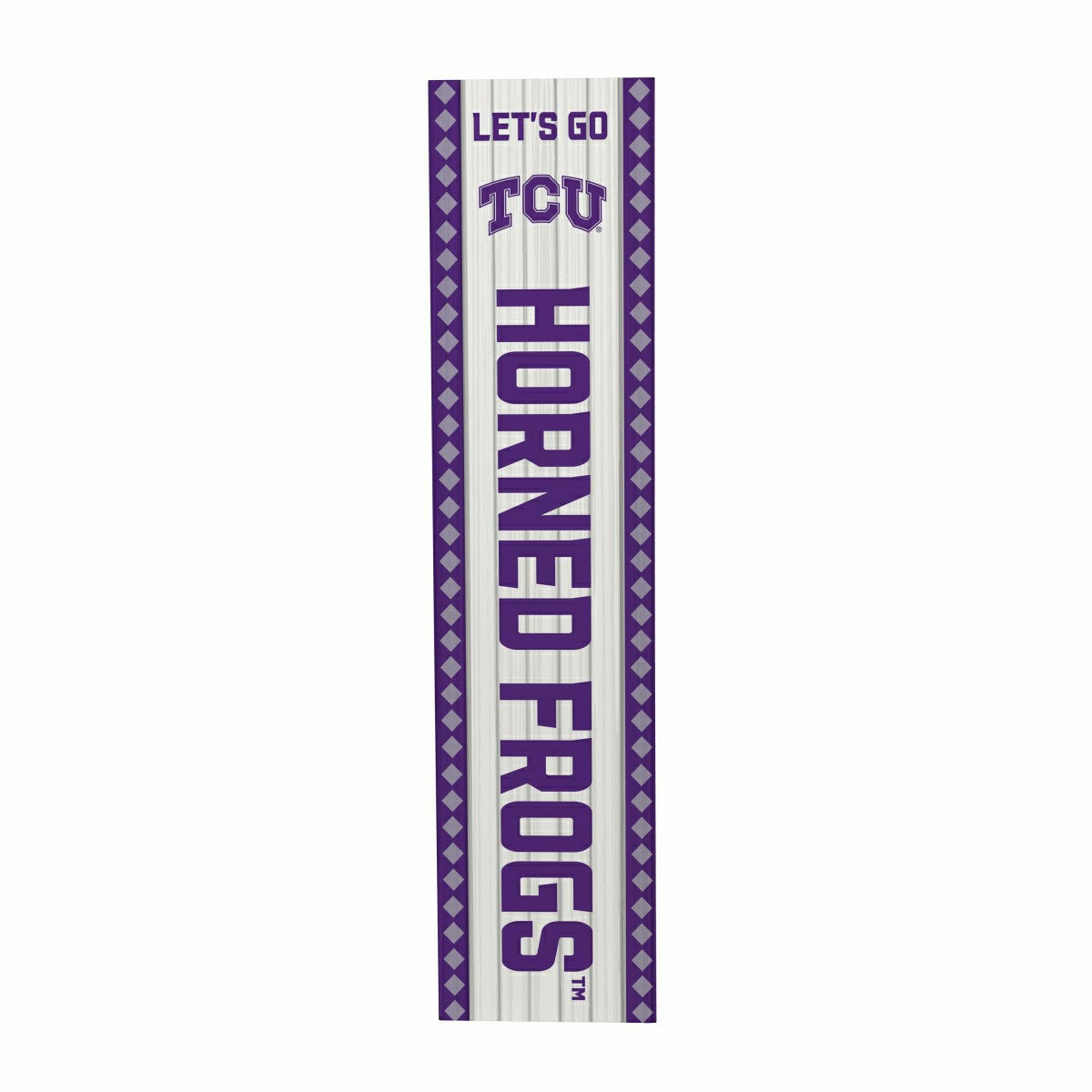 47" Double Sided Leaner, Texas Christian University, Christmas - Collegiate Home