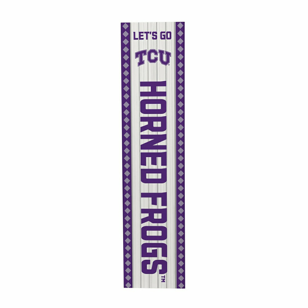 47" Double Sided Leaner, Texas Christian University, Christmas - Collegiate Home