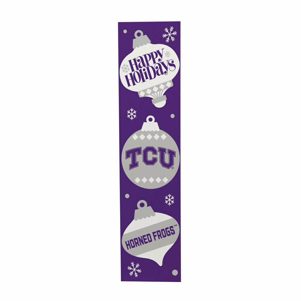 47" Double Sided Leaner, Texas Christian University, Christmas - Collegiate Home