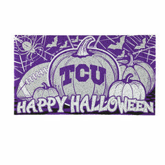 Texas Christian University Halloween PVC Mat, 28"x16" - Collegiate