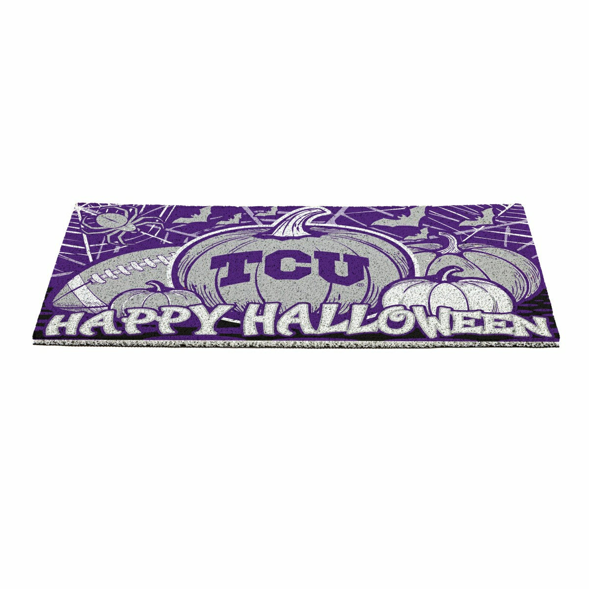 Texas Christian University Halloween PVC Mat, 28"x16" - Collegiate