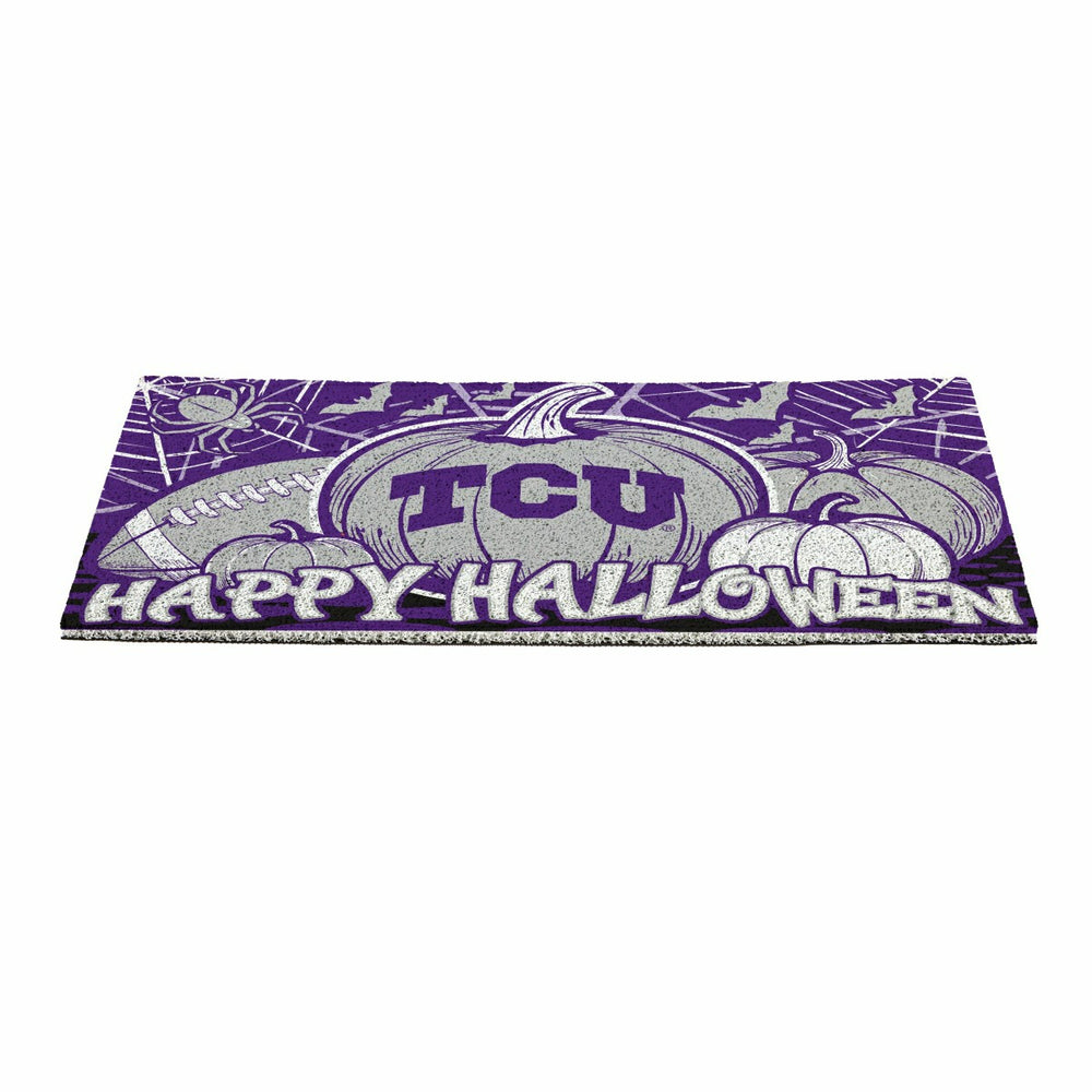 Texas Christian University Halloween PVC Mat, 28"x16" - Collegiate