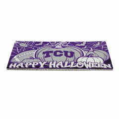Texas Christian University Halloween PVC Mat, 28"x16" - Collegiate